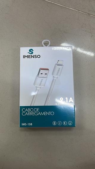 CABO DE CARREGAMENTO 9.1A USB-A PARA LIGHTNING IMENSO