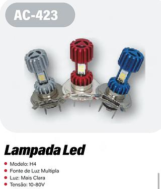 LAMPADA LED PARA FAROL H4 DO MOTO 12V / 35W ATEC