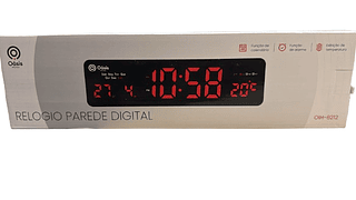 RELOGIO DIGITAL PARA PAREDE OASIS