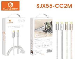 CABO DE DADOS ULTRA-FINO TIPO-C PARA TIPO-C 240W/2M H'MASTON