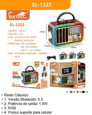 RADIO CLASSICO RGB FM/AM/USB ELETRO