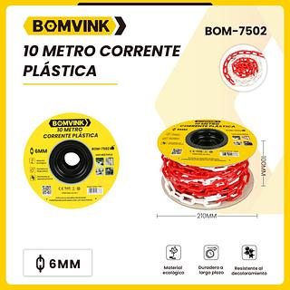 10 METRO CORRENTE PLASTICA BOMVINK