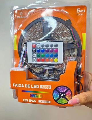FITA DE LED 5050-RGB 12V IP65 5METROS LEHMOX
