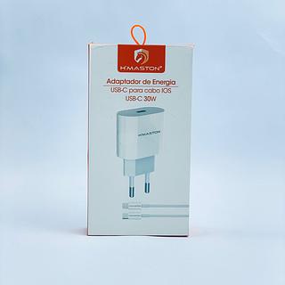 CARREGADOR DE ENERGIA TIPO-C PARA TIPO-C 30W NAILON HMASTON