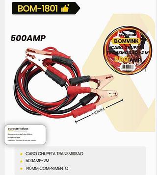 CABO AUXILIAR DE PARTIDA 500AMP BOMVINK