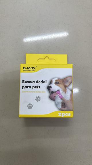 ESCOVA DEDAL PARA PETS 2PCS B-MAX