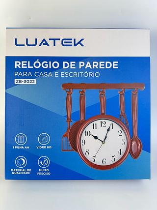 RELOGIO DE PAREDE PARA CASA E ESCRITORIO LUATEK