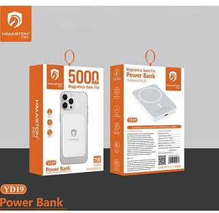 CARREGADOR PORTATIL MAGNETICO SEM FIO 5000MAH HMASTON PRO