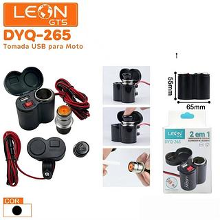 CARREGADOR USB PARA MOTO 12V. LEON