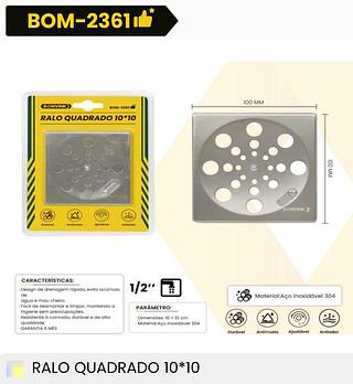 RALO QUADRADO 10*10 BOMVINK