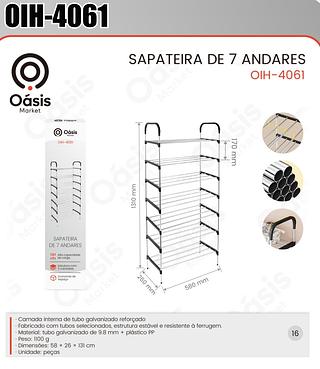 SAPATEIRA DE 7 ANDARES OÁSIS MARKET