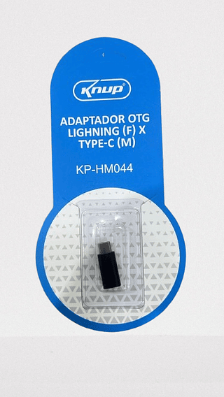 ADAPTADOR OTG LIGHNING (F) X TYPE-C (M) KNUP
