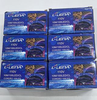 10M/100LED/CL CORDÃO 100LED FIXO A PROVA D'ÁGUA L-LENA