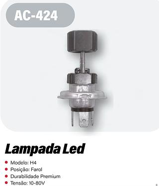 LAMPADA LED PARA FAROL H4 DO MOTO 12V / 35W ATEC