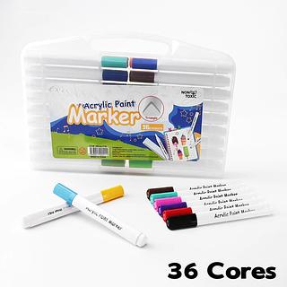 CANETA HIDROGRÁFICA ACRYLIC PAINT MARKER 36COLOURS (7897064260364)