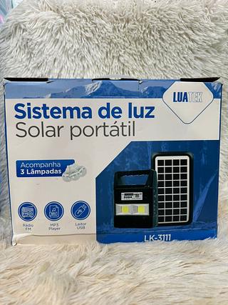LK-3111 SISTEMA DE LUZ SOLAR LED FRONTAL 3 LAMPADAS LUATEK