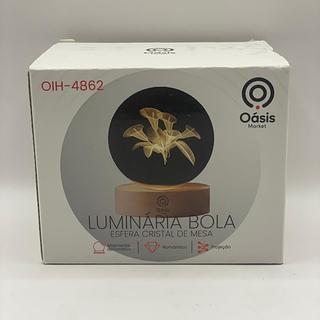 LUMINARIA BOLA ESFERA CRISTAL DE MESA OÀSIS MARKET