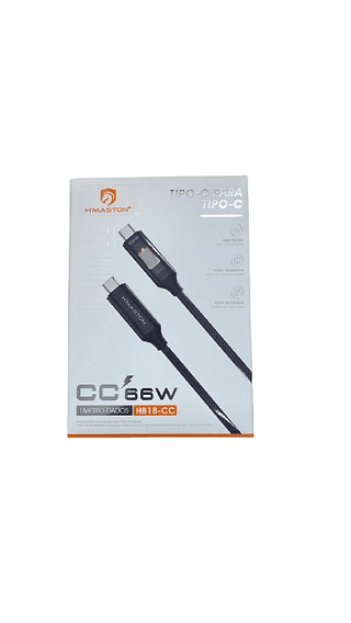 CABO TIPO-C PARA TIPO-C CC66W 1M 6A H'AMSTON