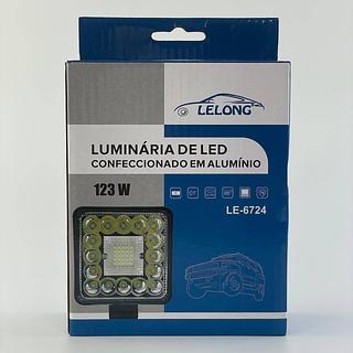 LUMINARIA DE LED CONFECCIONADO EM ALUMINIO PARA CARRO 123W LELONG