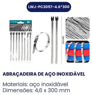 ABRACADEIRA DE ACO INOXIDAVEL LUATEK