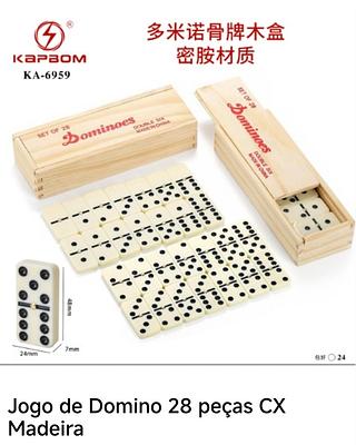 DOMINOES DOUBLE SIX SET OF 28