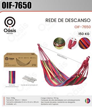 REDE DE DESCANSO 150KG OÁSIS MARKET