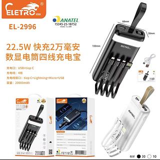 CARREGADOR POWER BANK 22.5W TURBO 20000MAH ELETROMEX