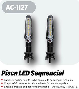 PISCAS EM LED PISCA SEQUENCIAL EXCLUSIVO PARA YAMAHA ATEC
