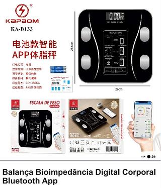 BALANCA BIOIMPEDANCIA DIGITAL CORPORAL BLUETOOTH APP KAPBOM