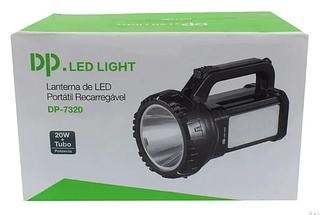LANTERNA LED PORTATIL RECARREGAVEL 20W+TURBO DP LIGHT