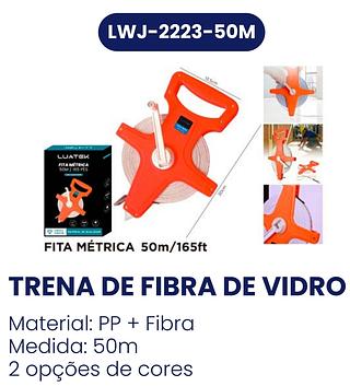 FITA METRICA 50M/165PES MATERIAL DE QUALIDADE LUATEK