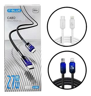 CABO TIPO C PARA IOS 27W PD 100CM ULTRA IT-BLUE