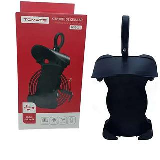 SUPORTE DE CELULAR PROJETADO PARA SUA MOTOCICLETA SAIDA:USB 5V-2A TOMATE