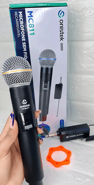 MICROFONE SEM FIO RECARREGAVEL ONISTEK