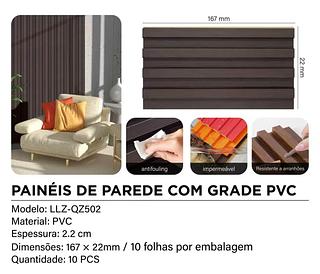 PAINÉIS DE PAREDE COM GRADE PVC MADE BASICS