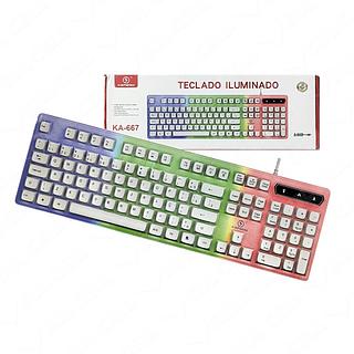 TECLADO ILUMINADO KAPBOM