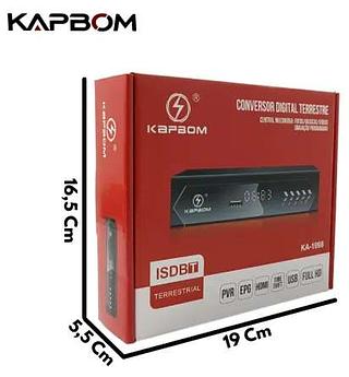 CONVERSOR DIGITAL TERRESTRE CENTRAL MULTIMIDIA ISDBT TERRESTRIAL KAPBOM