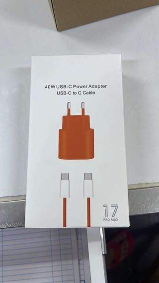 40W USB-C POWER ADAPTER USB-C TO CABLE 17PRO MAX