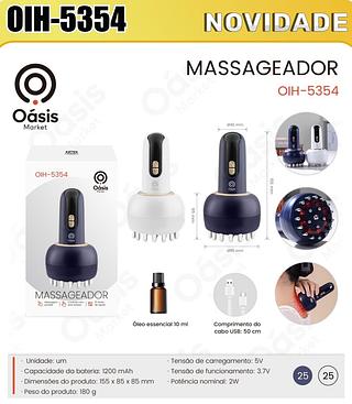 MASSAGEADOR REMOVIVEL 1200MAH OÁSIS MARKET