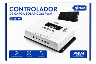CONTROLADOR DE CARGA SOLAR COM PWM KNUP