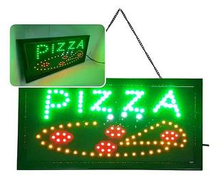 LETREIRO LUMINOSO PIZZA 48CM*25CM LELONG