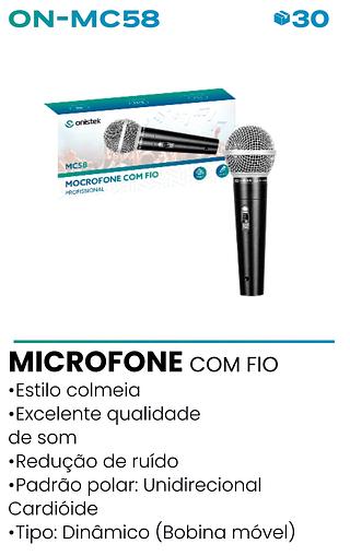 MICROFONE COM FIO PROFISSIONAL ONISTEK