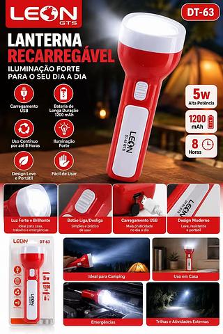 LANTERNA LUZ DE LED 5W LEON GTS