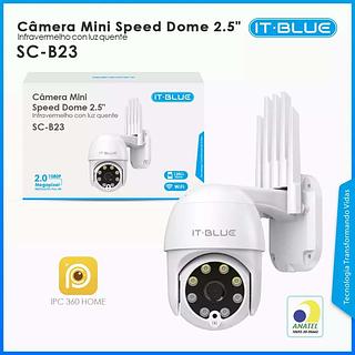 MINI CAMERA SPEED DOME 2.5 INFRAVERMELHO COOM LUZ QUENTE ITBLUE