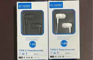 FONE DE OUVIDO SOM EXTRA BASS TYPE-C HI-TURBO
