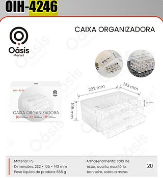 CAIXA ORGANIZADORA OÀSIS MARKET