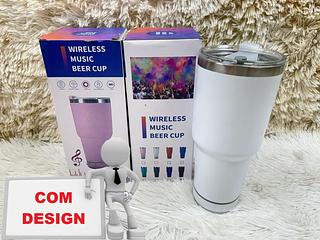 30OZ/900ML COPO TERMICO WIRELESS MUSICAL BEER CUP （COM DESIGN)