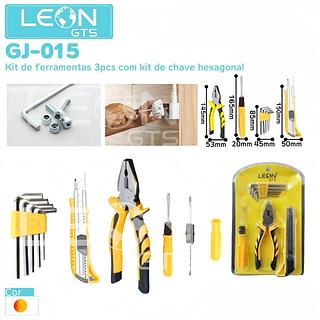 KIT DE FERRAMENTA COM 4 PEÇAS LEON