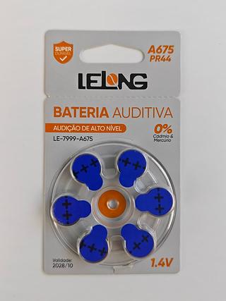 BATERIA PARA APARELHO AUDITIVA 1.4V LELONG
