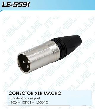 CONECTOR XLR MACHO IT-BLUE